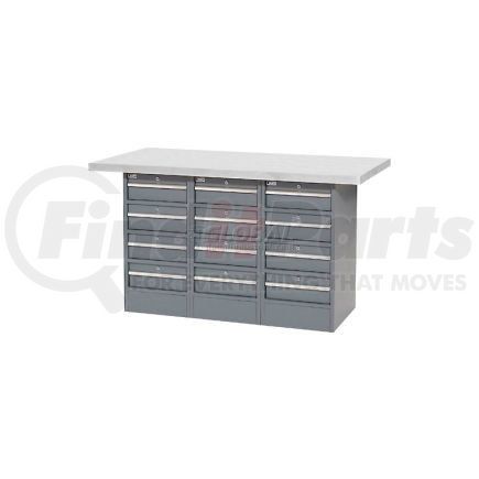 239168 by GLOBAL INDUSTRIAL - Global Industrial&#153; 60"W x 30"D Plastic Top 12 Drawer Workbench