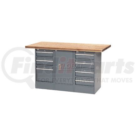 239176 by GLOBAL INDUSTRIAL - Global Industrial&#153; 60"W x 30"D Shop Top 7 Drawer/1 Cabinet Workbench