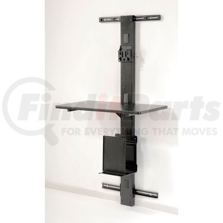 239140BK by GLOBAL INDUSTRIAL - Global Industrial&#8482; 72"H Wall Mount Unit with VESA Mount - Black