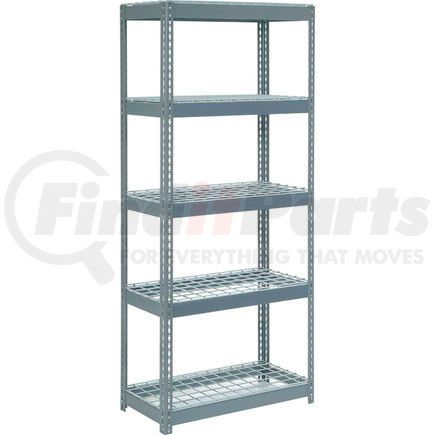 601898H by GLOBAL INDUSTRIAL - Global Industrial&#153; Extra Heavy Duty Shelving 36"W x 24"D x 96"H With 5 Shelves, Wire Deck, Gry