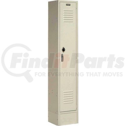 652166TN by GLOBAL INDUSTRIAL - Global Industrial&#153; Paramount&#174; Single Tier 1 Door Locker, 12"Wx12"Dx72"H, Tan, Assembled