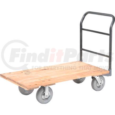 952506P by GLOBAL INDUSTRIAL - Global Industrial&#153; Hardwood Deck Platform Truck 72 x 36 1200 Lb. Capacity 8" Pneumatic Casters