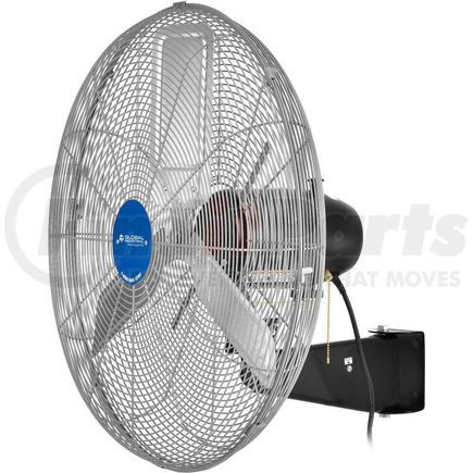 258321 by GLOBAL INDUSTRIAL - Global Industrial&#153; 24" Deluxe Industrial Wall Mounted Fan, Oscillating, 8650 CFM, 1/2 HP