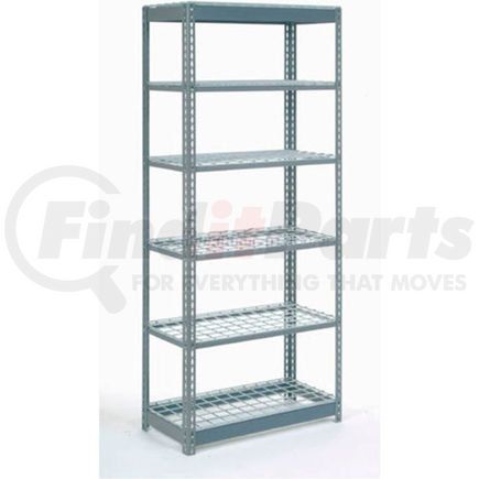 255708 by GLOBAL INDUSTRIAL - Global Industrial&#8482; Heavy Duty Shelving 48"W x 18"D x 72"H With 6 Shelves - Wire Deck - Gray