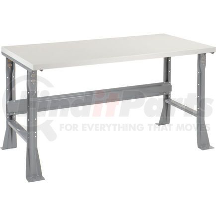 601420 by GLOBAL INDUSTRIAL - Global Industrial&#153; 60 x 30 x 34 Fixed Height Workbench Flared Leg - Laminate Square Edge Gray