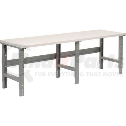 601429 by GLOBAL INDUSTRIAL - Global Industrial&#153; 96x30 Adjustable Height Workbench C-Channel Leg - Laminate Square Edge Gray