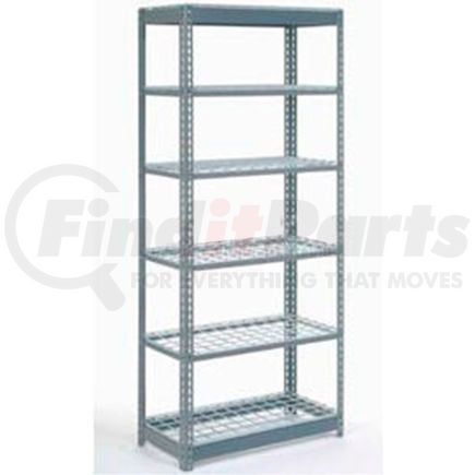 255459 by GLOBAL INDUSTRIAL - Global Industrial&#8482; Heavy Duty Shelving 48"W x 24"D x 60"H With 6 Shelves - Wire Deck - Gray