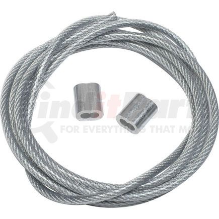 603124 by GLOBAL INDUSTRIAL - Global Industrial&#8482; Steel Tie Down Cable 5'L Reinforced With End Loops for Outdoor Fixtures