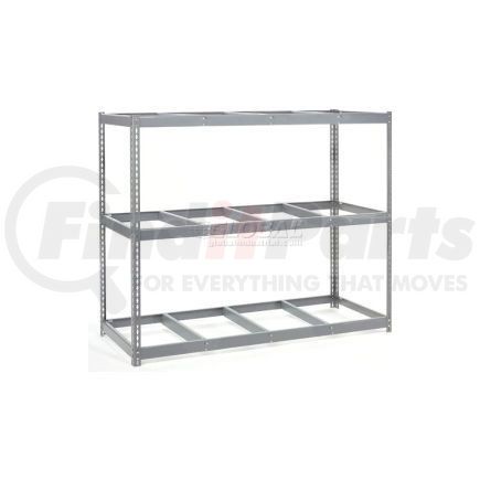 601733 by GLOBAL INDUSTRIAL - Global Industrial&#153; Wide Span Rack 96Wx24Dx96H, 3 Shelves No Deck 1100 Lb Cap. Per Level, Gray