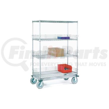 168252 by GLOBAL INDUSTRIAL - Nexel&#174; Chrome Wire Shelf Truck 48x24x83 1200 Pound Capacity