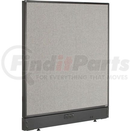 240224EGY by GLOBAL INDUSTRIAL - Interion&#174; Electric Office Partition Panel, 36-1/4"W x 46"H, Gray
