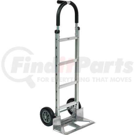 168263 by GLOBAL INDUSTRIAL - Global Industrial&#8482; Aluminum Hand Truck - Pin Handle - Mold-On Rubber Wheels