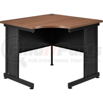 240347WN by GLOBAL INDUSTRIAL - Interion&#174; 36"W Corner Desk - Walnut