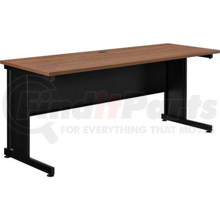 240346WN by GLOBAL INDUSTRIAL - Interion&#174; 72"W Desk - Walnut