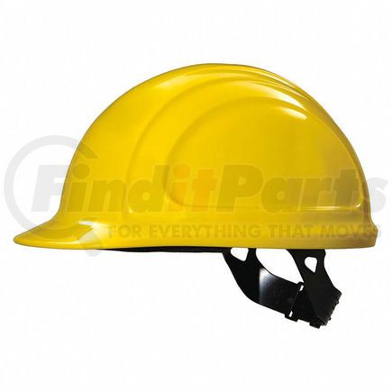 N10020000 by NORTH SAFETY - Honeywell North&#174; Hard Hat, Front Brim, Type 1, Class E, Pinlock, Yellow
