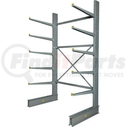 320824 by GLOBAL INDUSTRIAL - Global Industrial&#153; Single Sided HD Cantilever Rack Starter, 72"W x 50"D x 10'H, With Lip