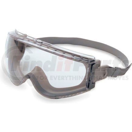 S3960HS by NORTH SAFETY - Uvex&#174; Stealth S3960HS Safety Goggles, Gray Frame, Clear Lens, Scratch-Resistant, Anti-Fog