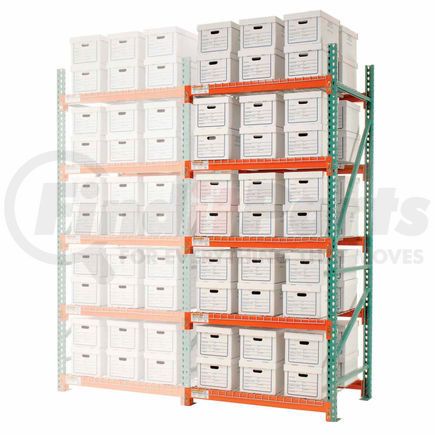 258210N by GLOBAL INDUSTRIAL - Global Industrial&#8482; Record Storage Rack Add-On Letter Legal 48"W x 42"D x 120"H