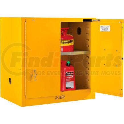 316093 by GLOBAL INDUSTRIAL - Global Industrial&#153; Flammable Cabinet, Self Close Single Door, 22 Gallon, 35"Wx33"Dx35"H