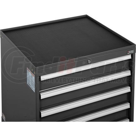 316079 by GLOBAL INDUSTRIAL - Global Industrial&#8482; Top Tray w/Vinyl Mat for 30"Wx27"D Modular Drawer Cabinet Black