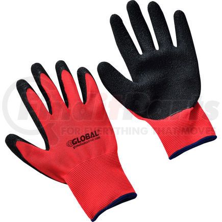 708347XL by GLOBAL INDUSTRIAL - Global Industrial&#8482; Crinkle Latex Coated Gloves, Red/Black, X-Large, 1-Pair