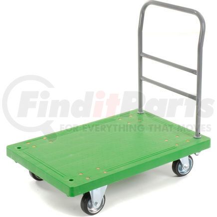 252812 by GLOBAL INDUSTRIAL - Global Industrial&#153; Plastic Deck Flatbed Platform Truck 36" x 24", 1000 Lb. Capacity