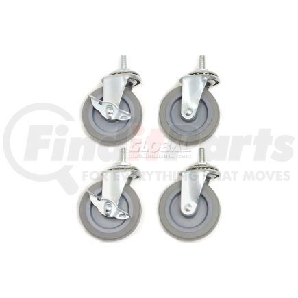 300771 by GLOBAL INDUSTRIAL - Global Industrial&#153; Caster Set For Shop Desks - 3" Swivel with Locks