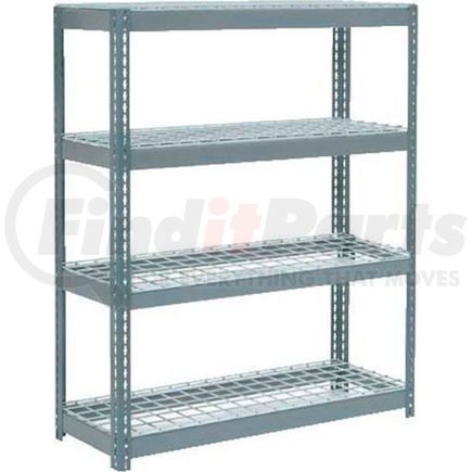 255715 by GLOBAL INDUSTRIAL - Global Industrial&#153; Extra Heavy Duty Shelving 48"W x 24"D x 72"H With 4 Shelves, Wire Deck, Gry