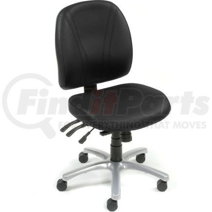 250605BK by GLOBAL INDUSTRIAL - Interion&#174; Multifunction Chair With Mid Back, Vinyl, Black