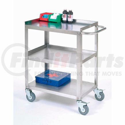 241586 by GLOBAL INDUSTRIAL - Global Industrial&#8482; Stainless Steel Utility Cart 24"L x 16-1/4"W x 33"H 400 Lb. Cap.