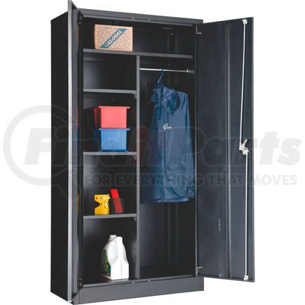 269879BK by GLOBAL INDUSTRIAL - Global Industrial&#8482; Combination Cabinet Assembled 36"W x 18"D x 72"H Black