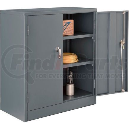 269871GY by GLOBAL INDUSTRIAL - Global Industrial&#8482; Counter Height Cabinet Assembled 36x18x42 Gray