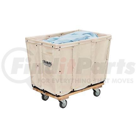 241302 by GLOBAL INDUSTRIAL - Global Industrial&#153; Canvas Basket Truck, 8 Bushel Capacity, Assembled