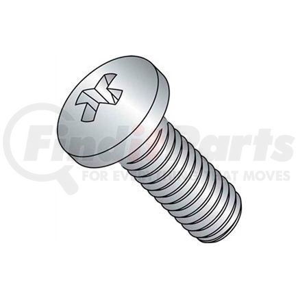 DYA66016 by TITAN FASTENERS - 6-32 x 1/2" Machine Screw - Phillips Pan Head - Steel - Zinc Plated - Pkg of 100