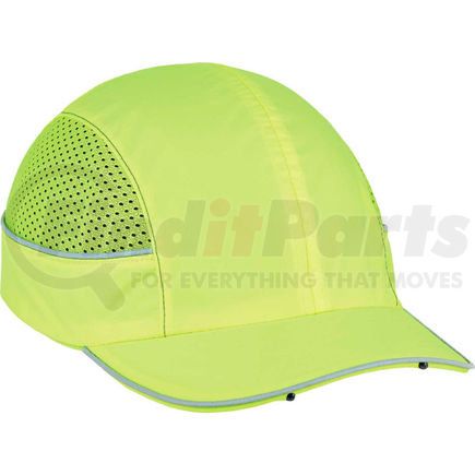 23377 by ERGODYNE - Ergodyne&#174; Skullerz&#174; 8960 Bump Cap W/LED Lighting Technology, Lime, Short Brim, One Size