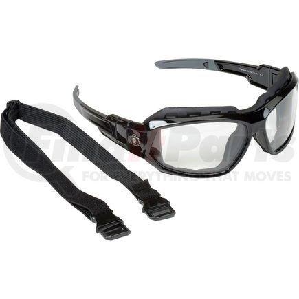 56003 by ERGODYNE - Ergodyne&#174; Skullerz&#174; Loki Safety Glasses/Goggles W/Fog-Off, Clear AF Lens, Black Frame