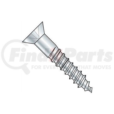 HHA44016 by TITAN FASTENERS - #4 x 1/2" Wood Screw - Phillips Flat Head - Steel - Zinc Plated - Pkg of 100