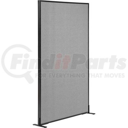 695788FGY by GLOBAL INDUSTRIAL - Interion&#174; Freestanding Office Partition Panel, 36-1/4"W x 96"H, Gray
