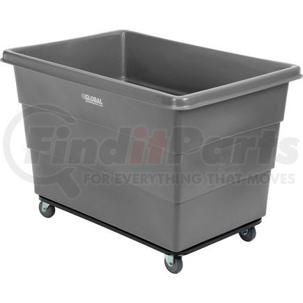 800316GY by GLOBAL INDUSTRIAL - Global Industrial&#8482; Plastic Bulk Box Truck, 20 Bushel, Steel chassis Base Gray