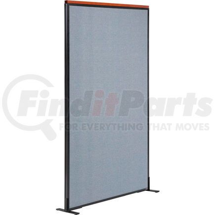 695792FBL by GLOBAL INDUSTRIAL - Interion&#174; Deluxe Freestanding Office Partition Panel, 36-1/4"W x 96"H, Blue