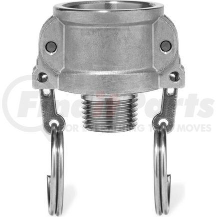 BULK-CGF-19 by USA SEALING - 3" 316 Stainless Steel Type B Coupler with Threaded NPT Male End