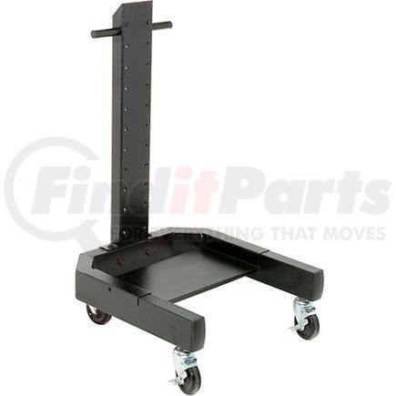 239146BK by GLOBAL INDUSTRIAL - Global Industrial&#8482; 40"H Mobile Post with Caster Base - Black