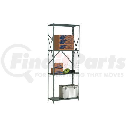 234367A by GLOBAL INDUSTRIAL - Global Industrial&#8482; Steel Shelving 20 Ga 36"Wx18"Dx97"H Open Clip Style 4 Shelf