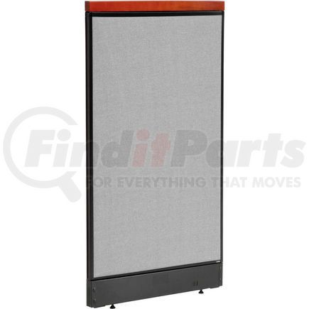 694750PGY by GLOBAL INDUSTRIAL - Interion&#174; Deluxe Office Partition Panel with Pass Thru Cable, 24-1/4"W x 47-1/2"H, Gray