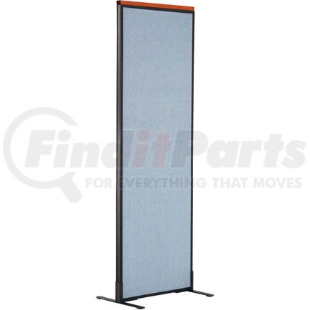 694654FBL by GLOBAL INDUSTRIAL - Interion&#174; Deluxe Freestanding Office Partition Panel, 24-1/4"W x 73-1/2"H, Blue