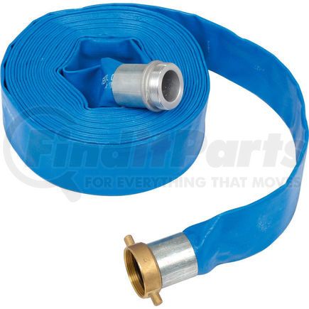 98138045 by APACHE - Apache 98138045 2" x 50' PVC Lay Flat Discharge Hose w/ M x F Aluminum Short Shanks