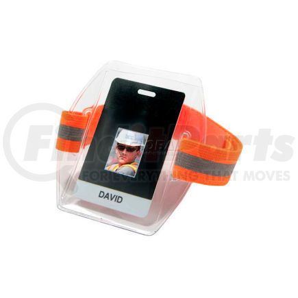 19951 by ERGODYNE - Ergodyne&#174; Squids&#174; Arm Band ID/Badge Holder HV, Hi-Vis Orange, 19951