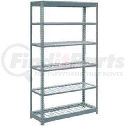 255595 by GLOBAL INDUSTRIAL - Global Industrial&#8482; Heavy Duty Shelving 48"W x 12"D x 96"H With 6 Shelves - Wire Deck - Gray
