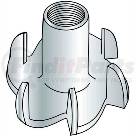 302090 by BRIGHTON-BEST - Tee Nut - 5/16-18 x 5/8" L - 3 Prong - Steel - Zinc CR+3 - Pkg of 100 - Brighton-Best 302090