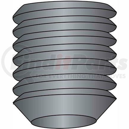 101381 by BRIGHTON-BEST - Socket Set Screw - 5/16-18 x 5/16" - Cup Point - Steel Alloy - Blk Oxide - UNC - 100 Pk - BBI 101381